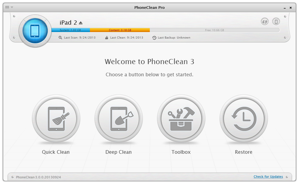 PhoneClean 3 Overview