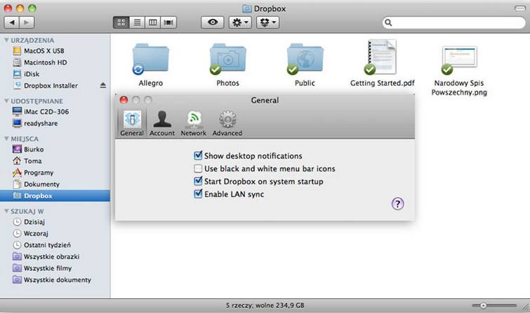 Best OS X El Capitan Apps - Dropbox