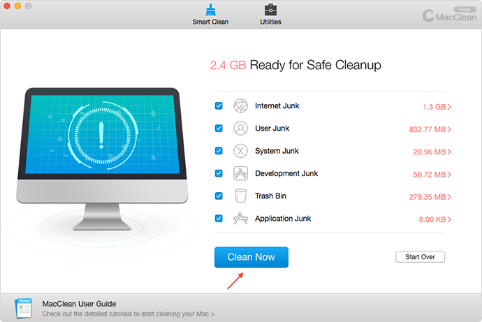 How to Free Up Disk Space on Mac with MacClean – Step 3