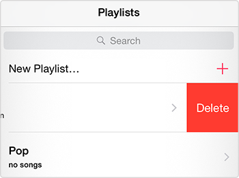 Delete Playlists on iPhone from Music App