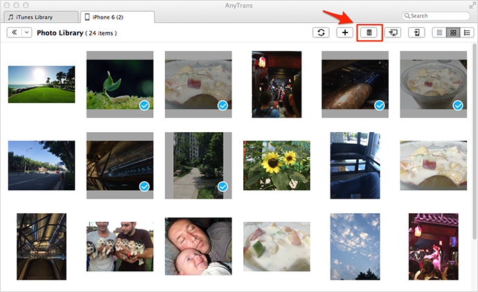 How to Delete Synced Photos from iPhone 6 – Step 4