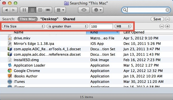How to Find big Files on Mac