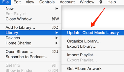 Update iCloud Music Library on iTunes 12.2.1