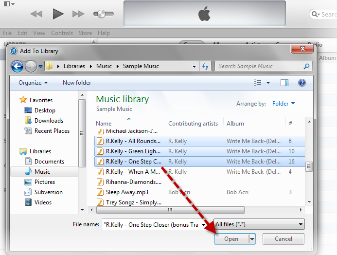 Add Music to iTunes 2