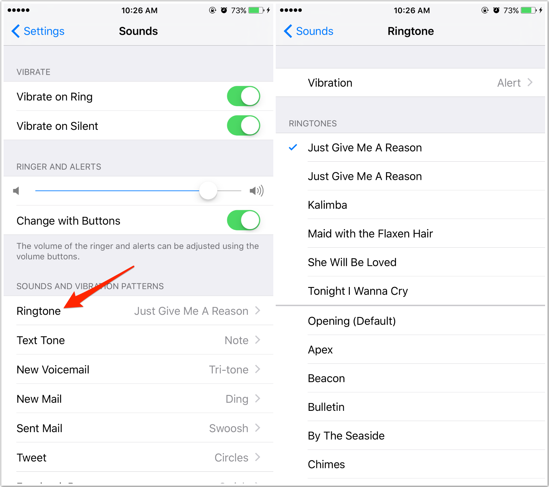 How to Change Ringtone on iOS 10