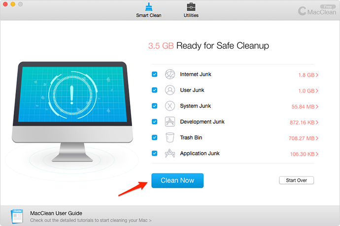 Free Clean Your Mac with MacClean – Step 3