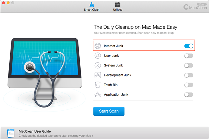 How to Clean Cookies on Mac with MacClean – Step 2