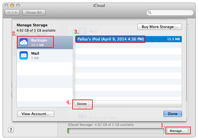 How to Delete iCloud Backups on Mac