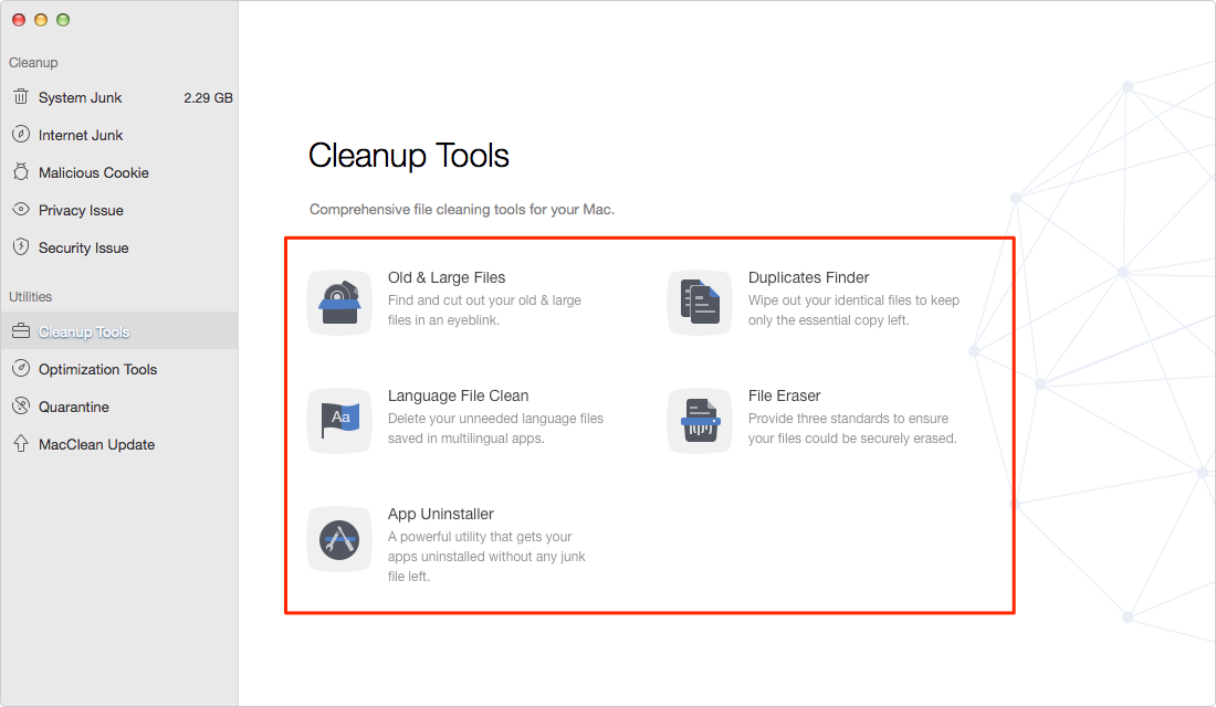 Free Up Space on Mac with MacClean – Step 3