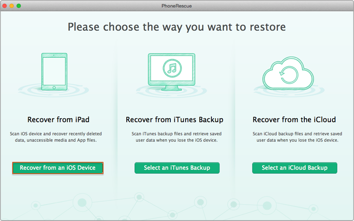 How to Recover Deleted Notes on iPad Air/iPad – Step 1