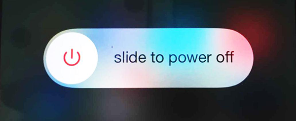  Fix Waiting Apps - Slide to power off your iPhone 6 and restart it