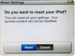 How to Reset iPod