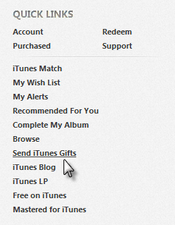 iTunes Quick Links
