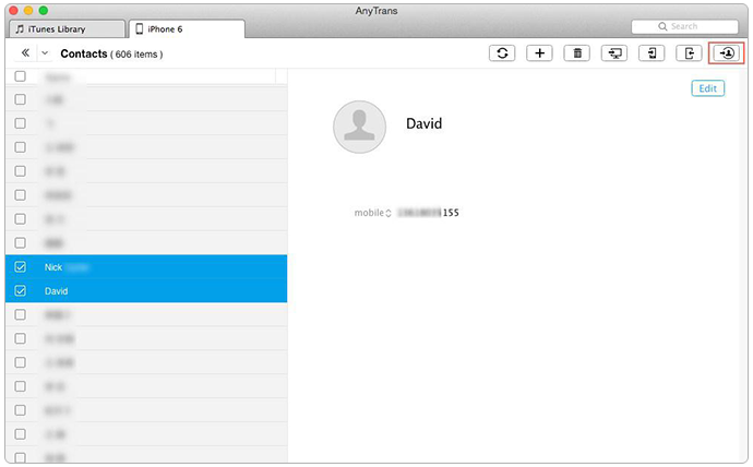How to Transfer Contacts from iPhone to Mac Contacts App – Step 2