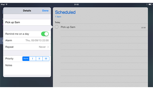 How to Use Reminder to Organize To-Do List (from iosguides)