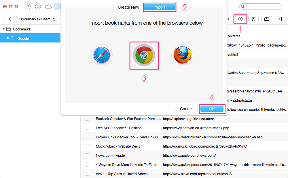 How to Copy Chrome Bookmarks from Computer to iPhone Safari App