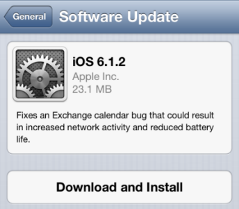 Download and Install iOS 6.1.2