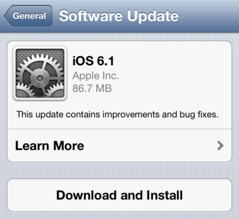 How to Install iOS 6.1