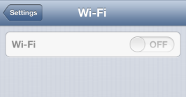 iPhone 4s Wi-fi Greyed Out