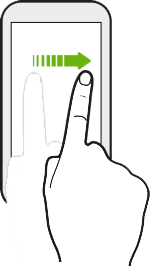 Swipe Finger Gesture