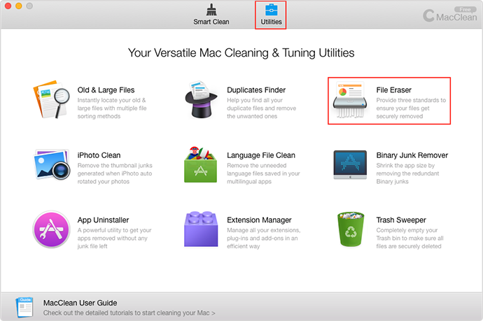 How to Permanently Delete Files on Mac with MacClean – Step 2