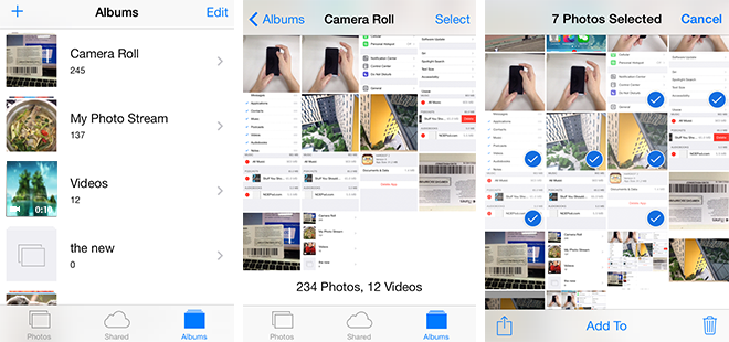 remove photos from iphone