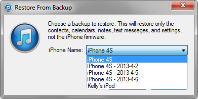 Restore from Backup