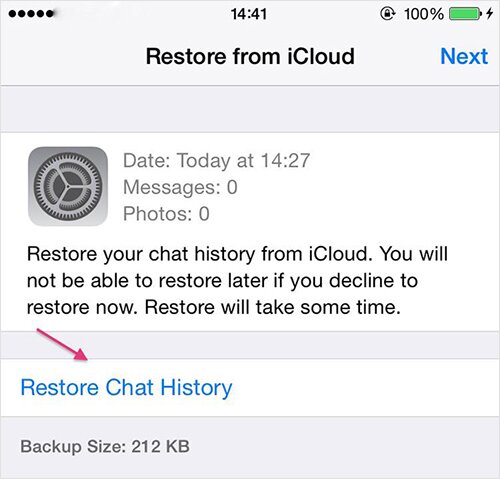 How to Restore WhatsApp Messages from iCloud