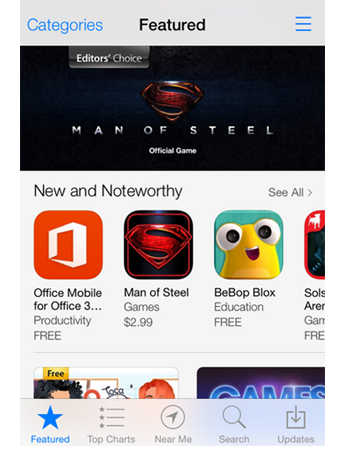 Featured iCon in the App Store on iPhone