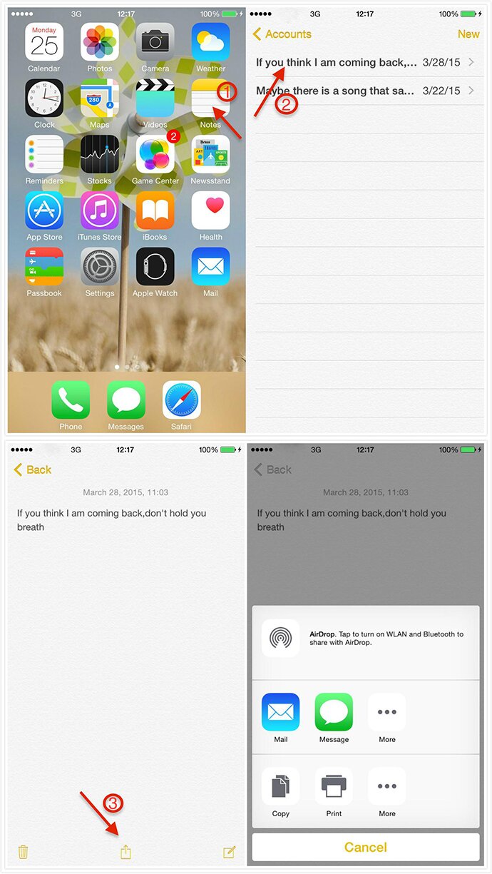 How to Share Notes on iPhone and iPad