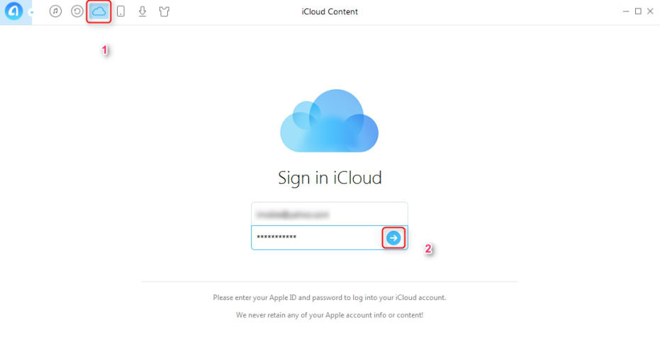How to Import Google Contacts to iCloud via AnyTrans - Step 2