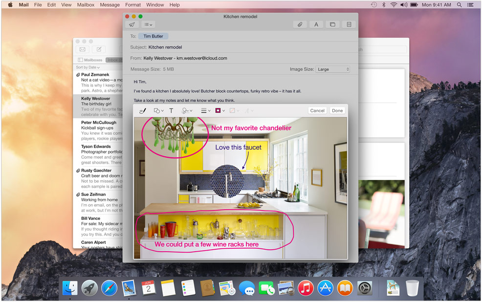 Mac OS X 10.10 New Feature – Mail Makeup