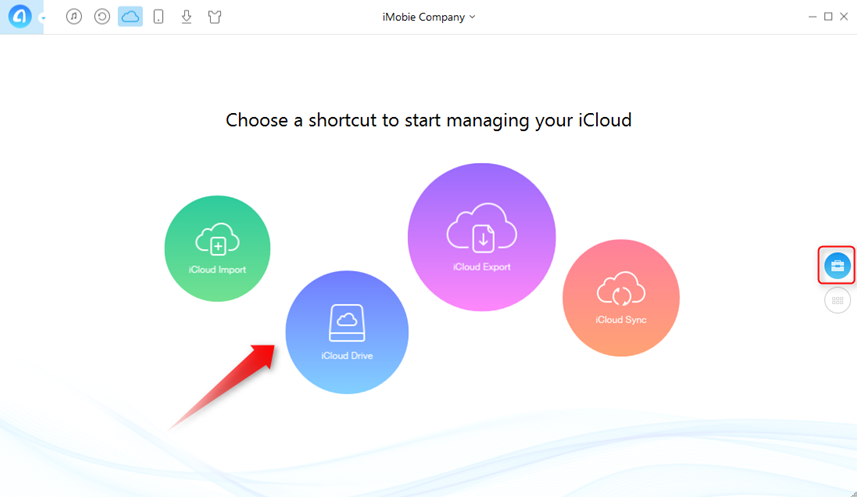How to Transfer Files to iCloud with AnyTrans - Step 2