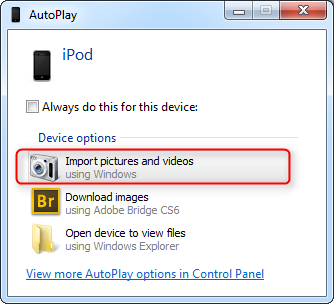 How to Transfer Photos from iPod to Computer