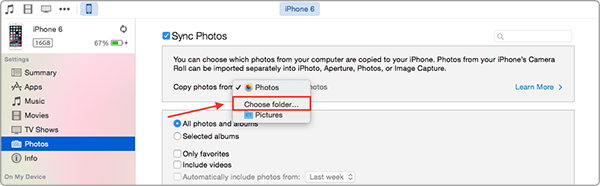 How to Transfer Photos from Computer to iPhone 6 with iTunes