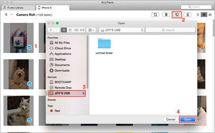 Transfer Photos from iPhone/iPad to a USB Flash Drive with AnyTrans