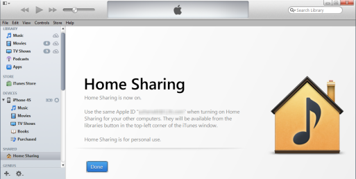 What is iTunes Home Sharing